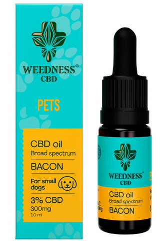 Weedness Bacon 3% CBD Oil for Small Dogs