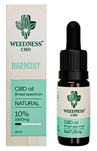 Weedness 10% Broad Spectrum CBD Oil Natural