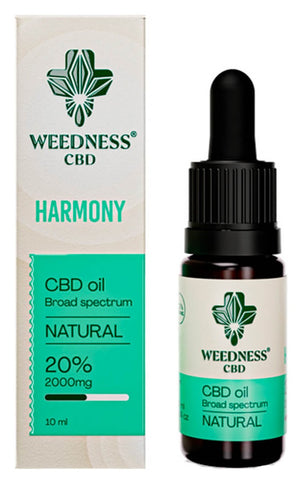 Weedness 20% Broad Spectrum CBD Oil Natural