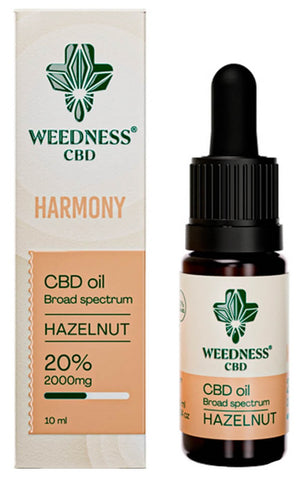 Weedness 20% Broad Spectrum CBD Oil Hazelnut