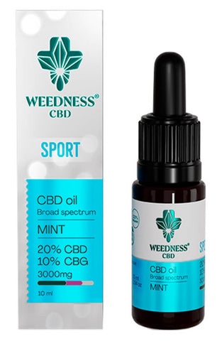 Weedness ''Sport'' CBD & CBG Oil 3000mg - Mint