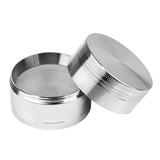 Aluminium Grinder 4 parts 55mm - Silver - Puff Puff Palace