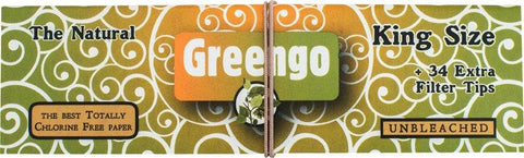 Greengo Kingsize Unbleached Two-in-One - 33 leaves & tips - Puff Puff Palace