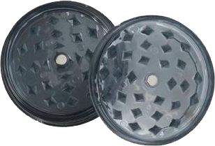 Plastic Grinder 60mm magnetic - Dark Grey - Puff Puff Palace